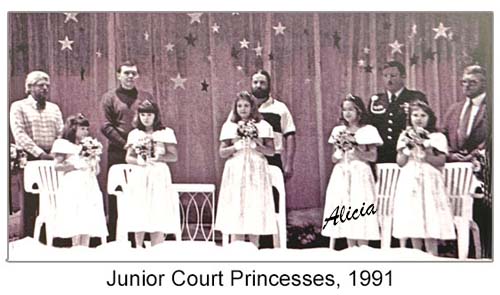 1991 Junior Rhody Court Princesses and Fathers
