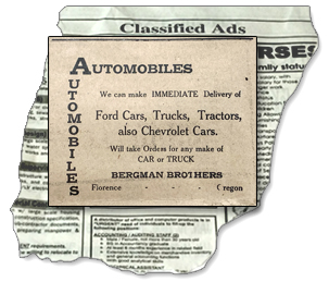 Advertisement for New Vehicles